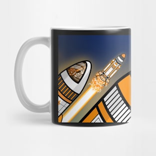 Space Quokka Rocket Race Mug